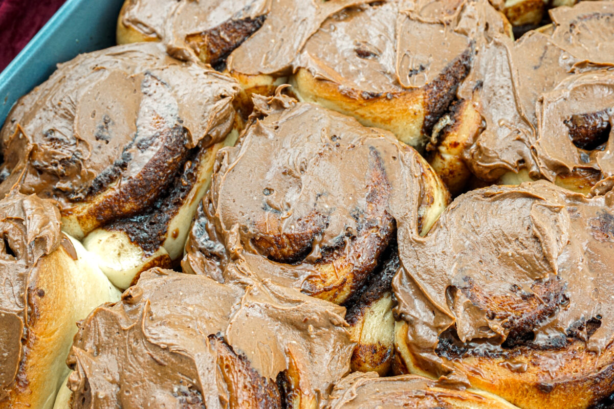 Homemade Chocolate Cinnamon Rolls-image